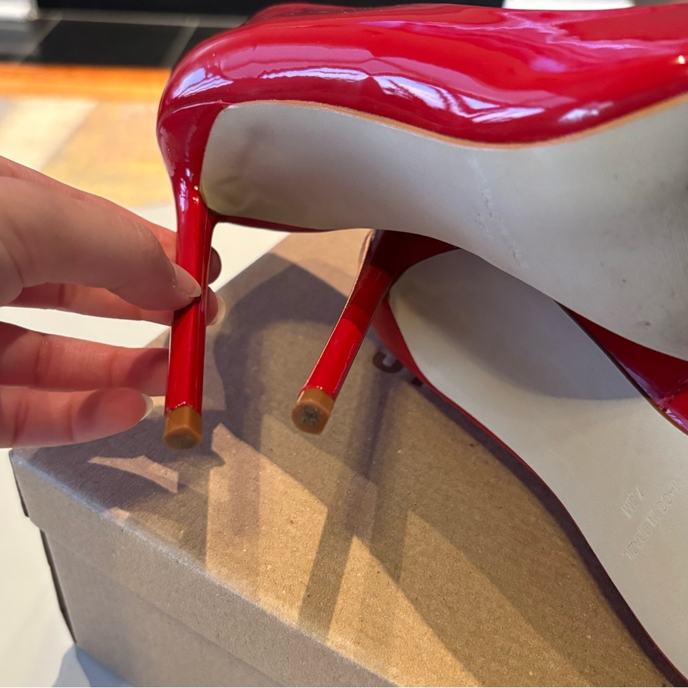 Steve Madden Red Patent Vala Shoes 7.5 - Picture 8 of 10